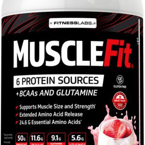 MuscleFit Protein Powder (Creamy Strawberry Shortcake Trifle), 2 lb (908 g)