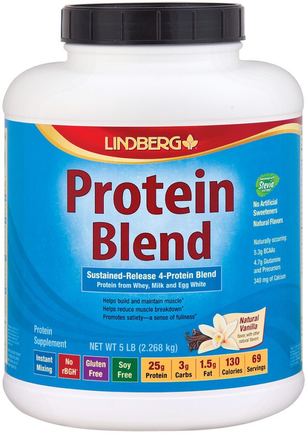 Protein Blend Shake (Natural Vanilla), 5 lb (2.268 kg)