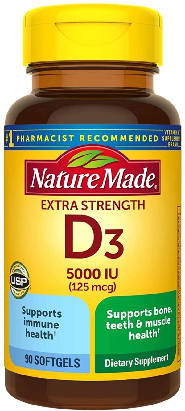 Nature Made Extra Strength Vitamina D3 5000 IU (125 mcg)