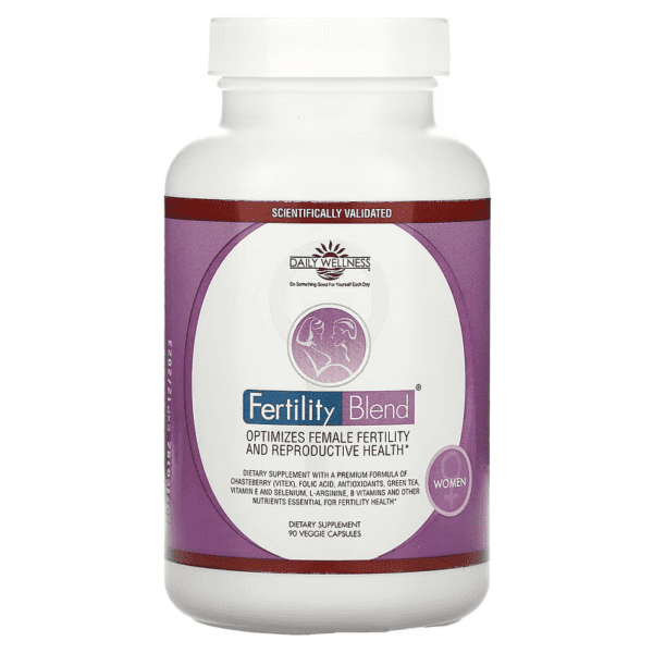 Daily Wellness Company, Fertility Blend for Women, 90 Veggie Capsules - Imagen 3