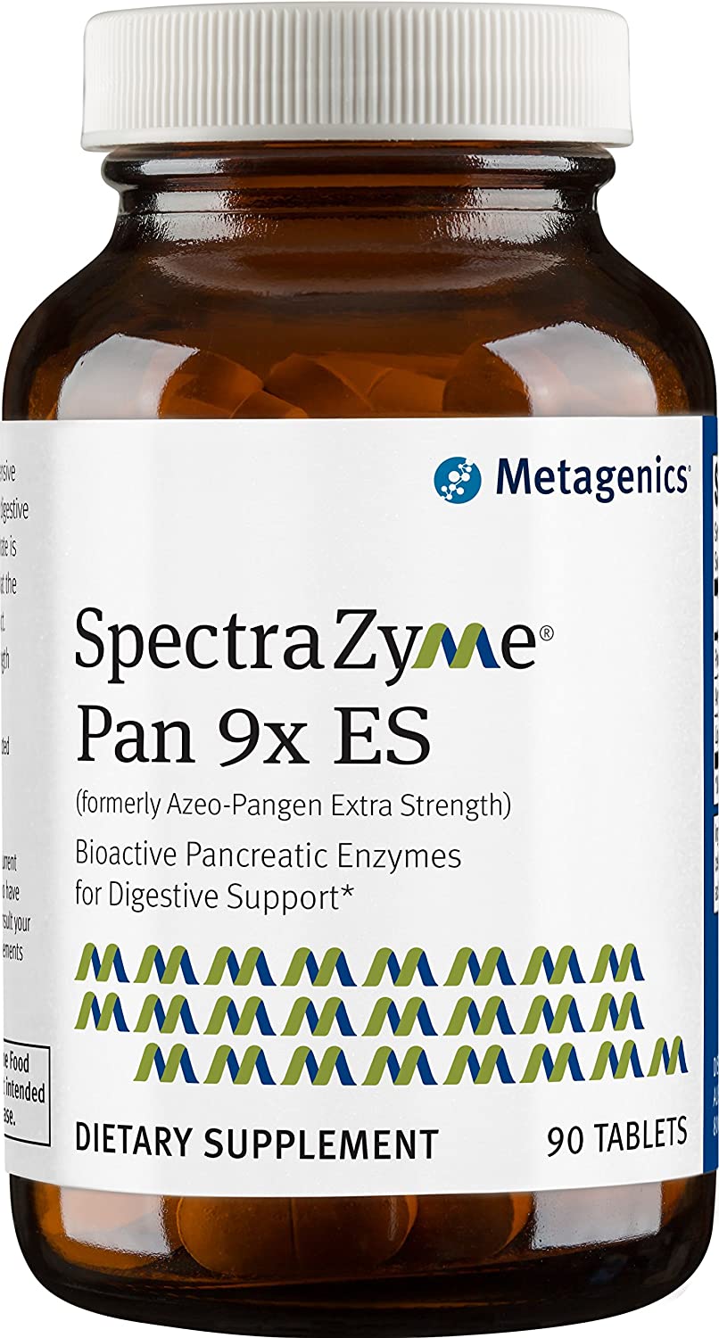 Metagenics, SpectraZyme® Pan 9X ES, 90 tabletas Allnatural