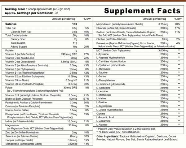 Elemental Heal Whey Free, Chocolate, 1.64kg - Imagen 2