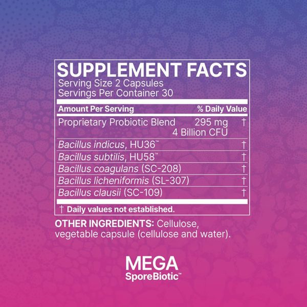 Microbiome Labs, MegaSporeBiotic, probiótico 60 caps - Imagen 2