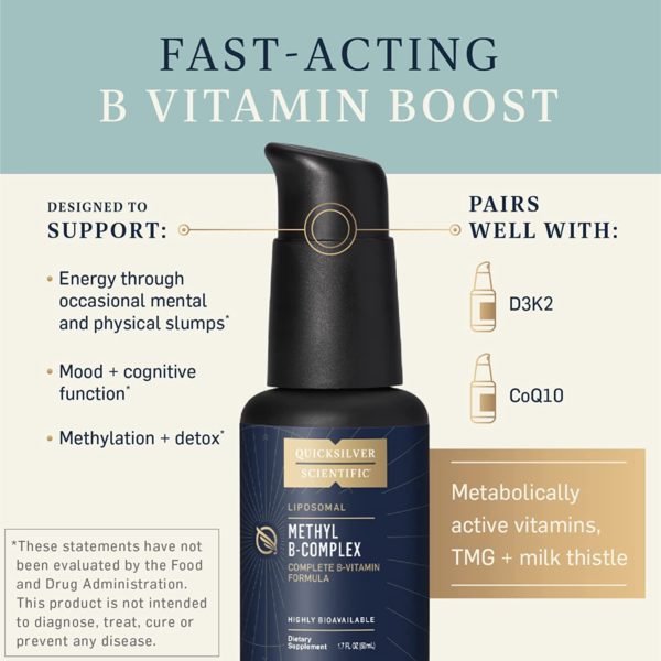 Quicksilver Scientific Liposomal Methyl B-Complex, (1.7oz / 50ml) - Imagen 4