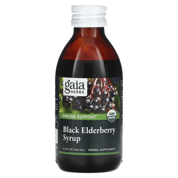 Gaia Herbs, Jarabe de saúco negro, 160 ml (5,4 oz. líq.) - Imagen 3