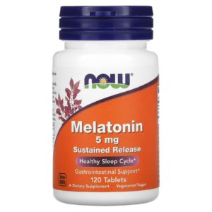 NOW Foods, Melatonina, 5 mg, 120 comprimidos