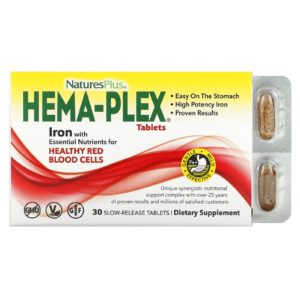 NaturesPlus, Hema-Plex, 30 comprimidos de liberación prolongada