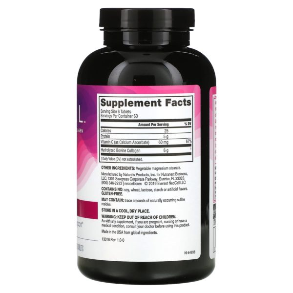 NeoCell, Super Collagen más vitamina C, Colágeno de tipo 1 y 3, 360 comprimidos - Imagen 2