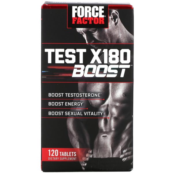 Force Factor, Test X180 Boost, Potenciador de la testosterona masculina, 120 comprimidos