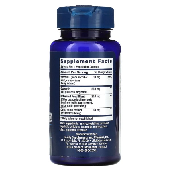 Life Extension, Quercetina optimizada, 250 mg, 60 cápsulas vegetales - Imagen 2