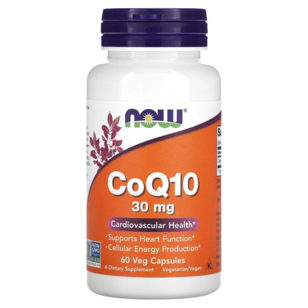 NOW Foods, CoQ10, 30 mg, 60 cápsulas vegetales