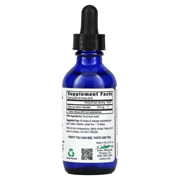 Eidon Mineral Supplements, Sílice, Concentrado líquido, 60 ml (2 oz) - Imagen 2