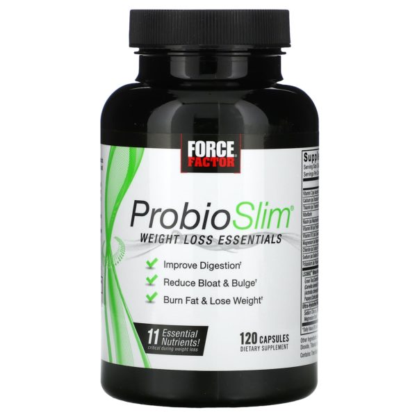 Force Factor, ProbioSlim, Nutrientes esenciales para la pérdida de peso, 120 cápsulas - Imagen 3