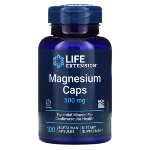 Life Extension, Magnesio en cápsulas, 500 mg, 100 cápsulas vegetales