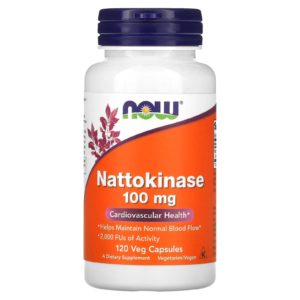 NOW Foods, Natoquinasa, 100 mg, 120 cápsulas vegetales