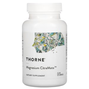Thorne, Magnesium CitraMate, Suplemento alimentario, 90 cápsulas