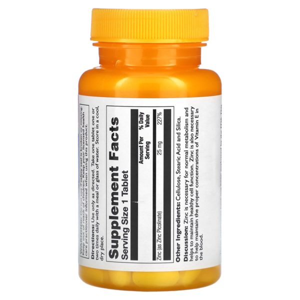 Thompson, Picolinato de Zinc, 25 mg, 60 Comprimidos - Imagen 2