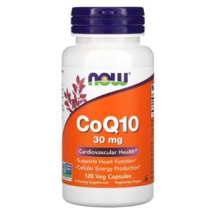 NOW Foods, CoQ10, 30 mg, 120 cápsulas vegetales