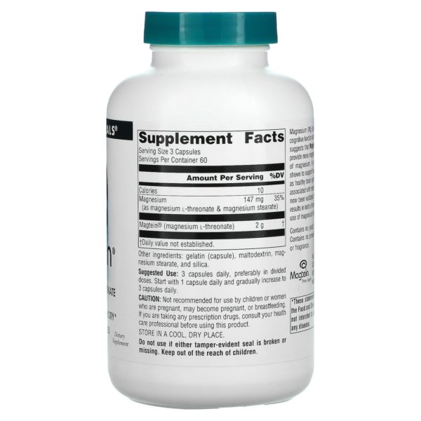 Source Naturals, Magtein, L-treonato de magnesio, 667 mg, 180 cápsulas vegetales - Imagen 2