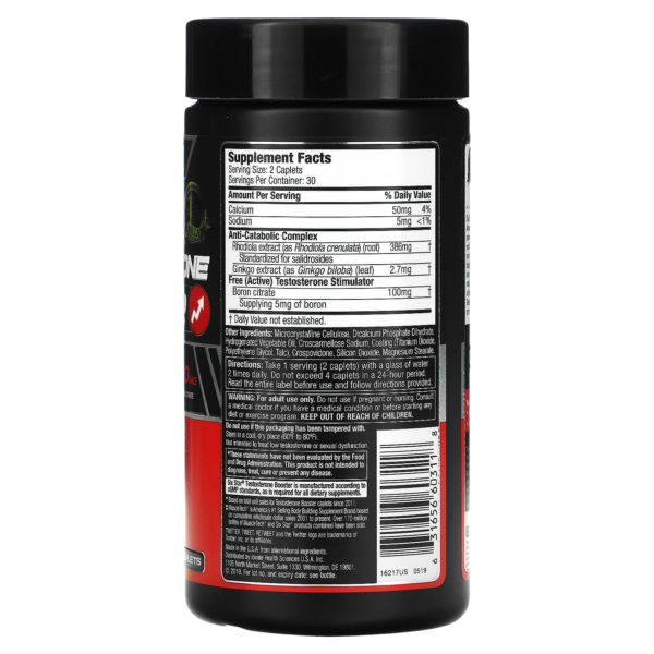 Six Star, Serie de elite, Potenciador de testosterona, 60 comprimidos oblongos - Imagen 2