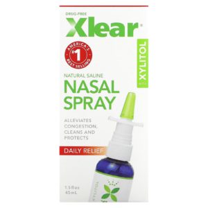 Xlear, Spray nasal salino con xilitol, Alivio rápido, 45 ml (1,5 oz. líq.)