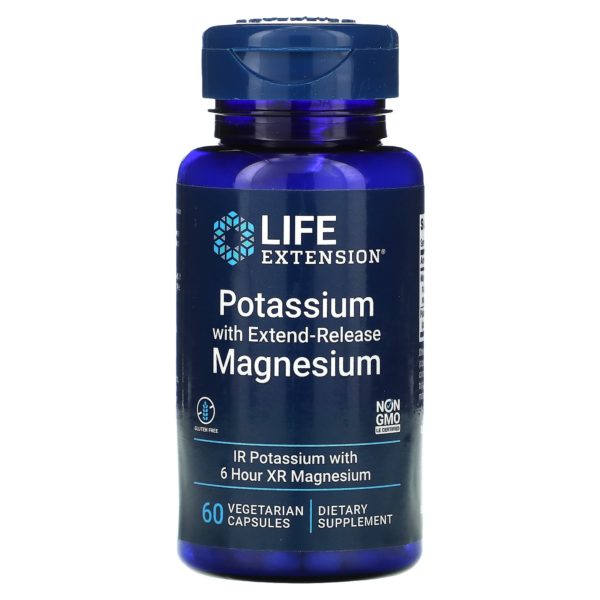 Life Extension, Potasio con magnesio de liberación prolongada, 60 cápsulas vegetales