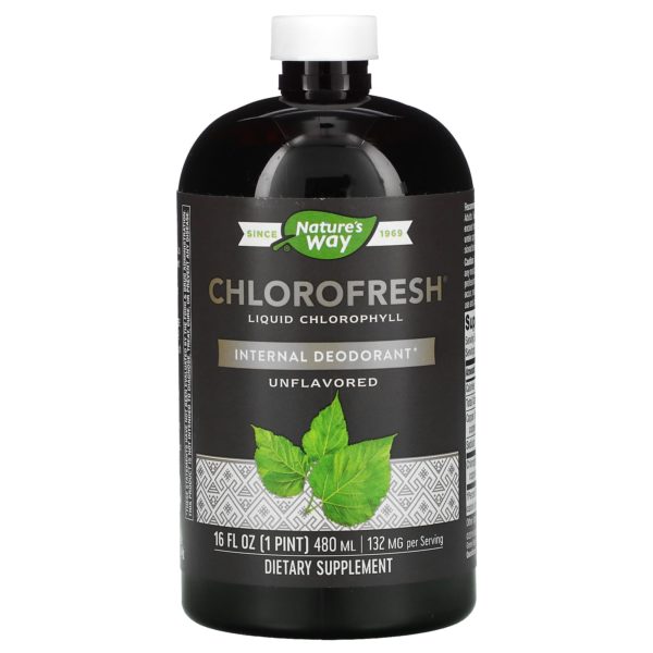 Nature's Way, Chlorofresh, Clorofila líquida, Sin sabor, 480 ml (16 oz. líq.)