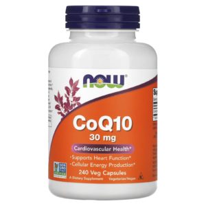 NOW Foods, CoQ10, 30 mg, 240 cápsulas vegetales