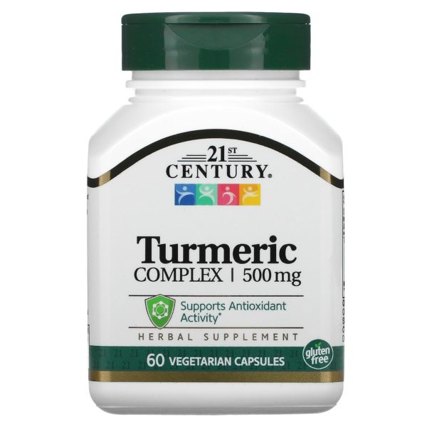 21st Century, Complejo de cúrcuma, 500 mg, 60 cápsulas vegetarianas