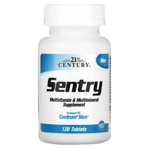 21st Century, Sentry, Para hombres, Suplemento multivitamínico y multimineral, 120 comprimidos