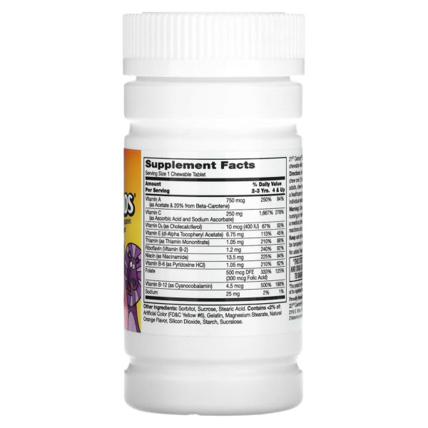21st Century, Zoo Friends con vitamina C extra, Naranja, 60 comprimidos masticables - Imagen 2
