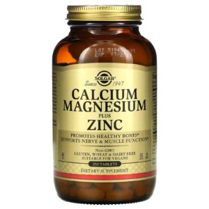 Solgar, Calcio, Magnesio más zinc, 250 comprimidos