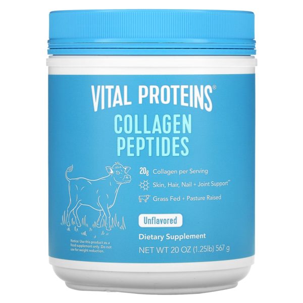Vital Proteins, Péptidos de colágeno, Sin sabor, 567 g (1,25 lb)