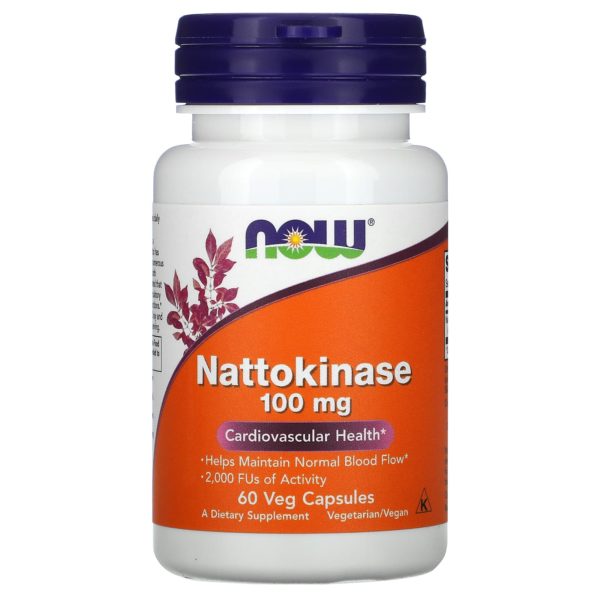 NOW Foods, Natoquinasa, 100 mg, 60 cápsulas vegetales