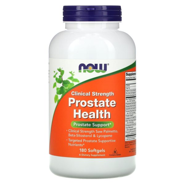 NOW Foods, Prostate Health, Clinical Strength, 180 cápsulas blandas