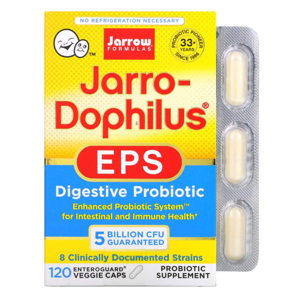 Jarrow Formulas, Jarro-Dophilus EPS, 5000 millones de células viables, 120 cápsulas vegetales