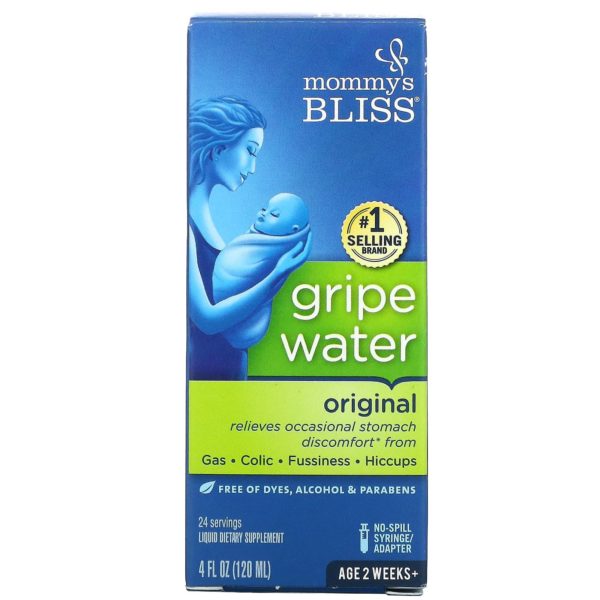 Mommy's Bliss, Agua para aliviar cólicos, Original, Bebés de 2 semanas en adelante, 120 ml (4 oz. líq.)