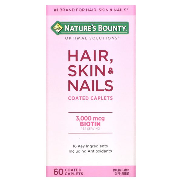Nature's Bounty, Cabello, piel y uñas, 60 cápsulas recubiertas