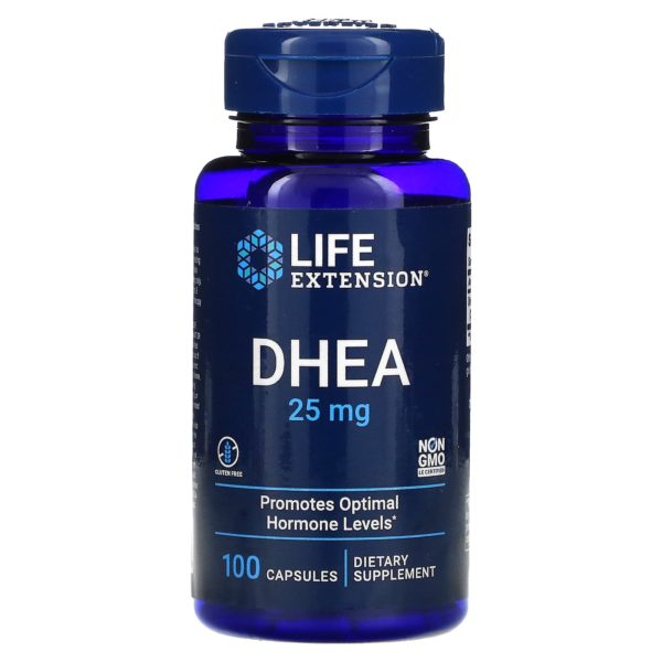 Life Extension, DHEA, 25 mg, 100 cápsulas