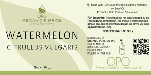 Aceite de semilla de sandia, 16 oz, 473ml - Imagen 2