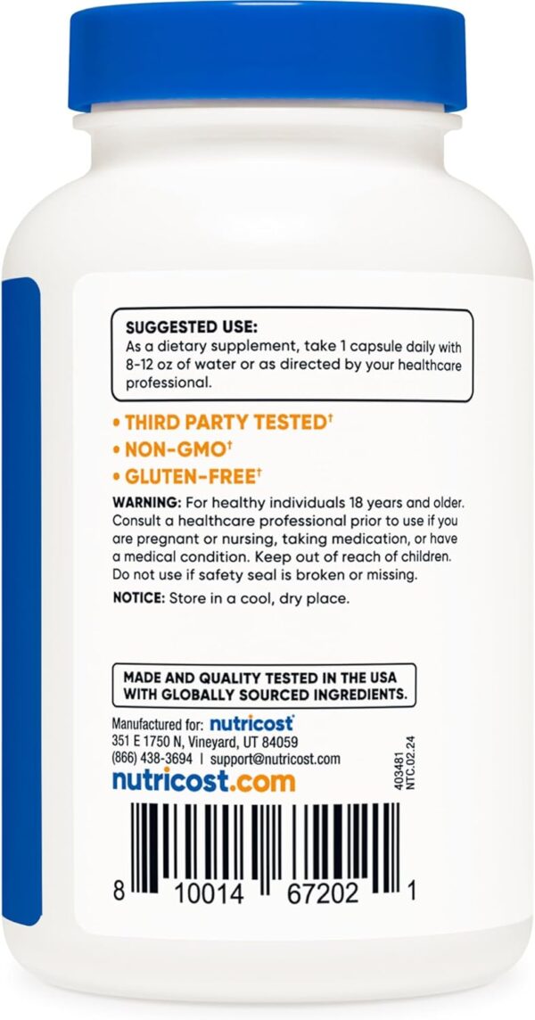 Nutricost, Pterostilbene, 100 mg, 120 caps - Imagen 3